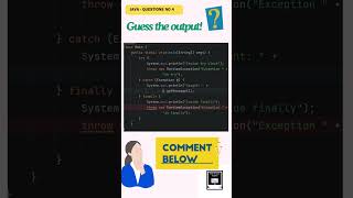 Java Question No 4 What happens if finally throws an exception Watch Description for answer [upl. by Anwahsal]