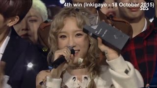 TAEYEON 태연 I 9 SHOW WINS COMPILATION [upl. by Ecirtnahc]