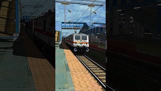 Wap7 and LHB Track Sound Train Simulator l Msts l Open Rails l shorts [upl. by Licec]