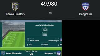 Kerala Blasters FC Vs Bengaluru FC  kbfc vs bfc  Live Match Watch along [upl. by Adaliah]