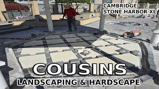 Cambridge Stone Harbor XL Hexagon Inlay Project  Cousins Landscaping amp Hardscape LLC [upl. by Benia]