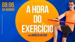 🔴 GINÁSTICA COM BASTÃO  A HORA do Exercício  Quinta 1212 às 0806  Aurélio Alfieri H058 [upl. by Arracot]