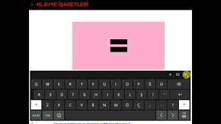 Eşittir    İşareti Klavyede Nasıl Yapılır How to Make the Equal    Sign on the Keyboard [upl. by Ocinemod256]