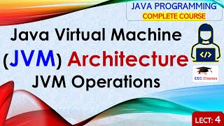 L4 Java Virtual MachineJVM Architecture  JVM Operations Java Programming Lectures in Hindi [upl. by Edia937]