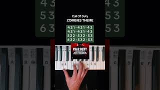 COD Zombies Theme Piano callofduty blackops pianolesson [upl. by Derfliw689]