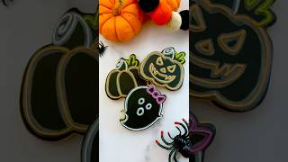 This worked better on the ghost but I still love how it turned out cookiedecorating halloween [upl. by Marou]