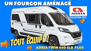 Fourgon aménagé  ADRIA TWIN PLUS 640 SLB 2022 avec Henry et Bertrand Campingcar33 [upl. by Aneladgam555]