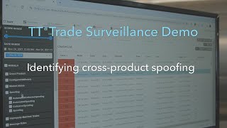 TT® Trade Surveillance Demo Identifying crossproduct spoofing [upl. by Koosis]