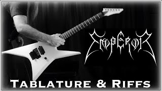 EMPEROR  INNO A SATANA  Guitar amp Tablature 32  Black Metal Guitar Instruction [upl. by Akirdnwahs581]