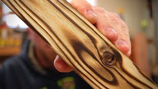 Wood Burning Tips For The Best Shou Sugi Ban Inspired Finish  DIY Charred Wood [upl. by Thanasi645]