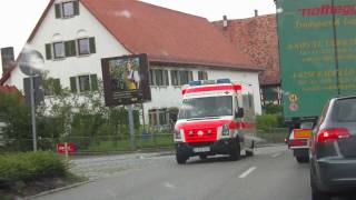 RTW 3831 DRK Bodenseekreis RW Markdorf [upl. by Alleuqahs444]