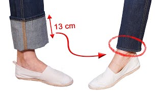 How to hem jeans in 5 minutes while keeping the original hem [upl. by Stephenson335]