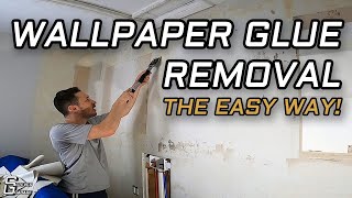 The Best Way to Remove Wallpaper Glue [upl. by Natassia]