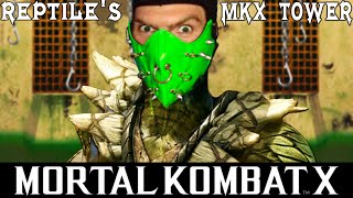 Reptile Plays  MORTAL KOMBAT X Klassic Tower Gameplay W SubZero  MKX PARODY [upl. by Axia]