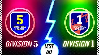 EFOOTBALL 2024 MOBILE  GOINGTO TO DIVISION 1 ⭐😎 [upl. by Bloom733]