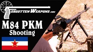 Shooting the Yugoslav M84 PKM Arguably the Best GPMG [upl. by Poock]