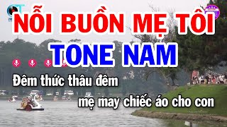 Karaoke Nỗi Buồn Mẹ Tôi Tone Nam  Bm  Nhạc Sống Mới Hay  Tạp Hóa Karaoke [upl. by Madlen]