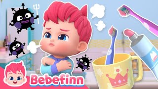 No No ToothbrushingㅣEP139ㅣSong for KidsㅣBebefinn Nursery Rhymes [upl. by Jeffries]