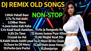 DJ REMIX OLD SONGS  DJ NONSTOP MASHUP 2024  80S90S HINDI SONGS  Old Remix songs HARD BASS [upl. by Elleneg509]