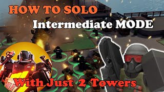 How To SOLO TRIUMPH Intermediate Mode With Just 2 TOWERS  Tower Defense X [upl. by Ashok]