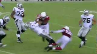 Backup quarterback Matt Leinart takes a HUGE HIT [upl. by Lounge763]