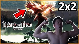 Shingeki no Kyojin Attack on Titan 2x2 REACTION  MAX SWOLE REACTS [upl. by Alsi]