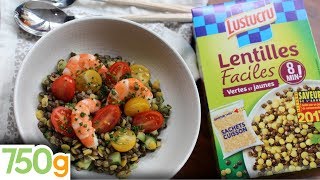 Recette de Salade de lentilles  750g  EXPRESS [upl. by Branen]