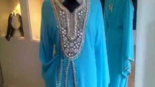 KaftanLight blue with silver embellisment wwwsheikhacouk [upl. by Nnasus]