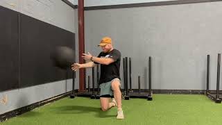 How to Half Kneeling Rotational Med Ball Throw [upl. by Xel]