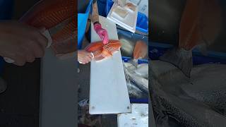 fastest salmon cutter shorts fish fishcutting [upl. by Aivitnahs]