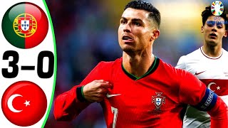 Portugal vs Turkey 30  All Goals and Highlights 2024 💥 RONALDO [upl. by Avron]