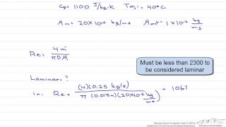 Laminar FullyDeveloped Internal Flow Through a Pipe [upl. by Aihsa]