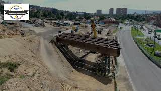 VOLANDO EN DRONE 4K  NUEVO PUENTE CALLE 127 CON AVENIDA BOYACA [upl. by Tonkin465]