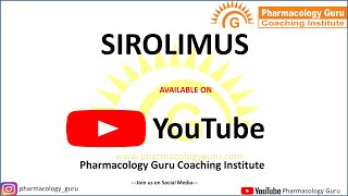 Sirolimus Renal safe immunosuppressant drug [upl. by Ailuj]