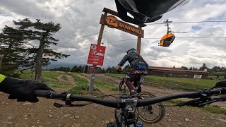 Klinovec Downhill Strecke mit crash 😅 mtb propain klinovec bikepark [upl. by Alle]