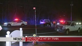 2 people struck by train in Wallingford 1 dead [upl. by Eniretac]