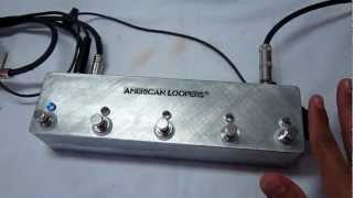 5 Loops With Volume Control True Bypass Looper  American Loopers Guitar Effects [upl. by Odilo]