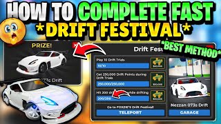 HOW TO COMPLETE DRIFT FESTIVAL EVENT FAST IN ROBLOX CAR DEALERSHIP TYCOON DRIFT FESTIVAL UPDATE [upl. by Yelbmik699]