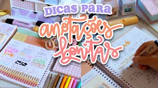 5 DICAS PARA FAZER ANOTAÇÕES MAIS BONITAS  Caderno Planner e Bullet Journal  Karina Idalgo ♥ [upl. by Areehs192]