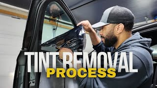 Tint Warranty for Audi A6 How to Remove Existing Film [upl. by Heeley990]