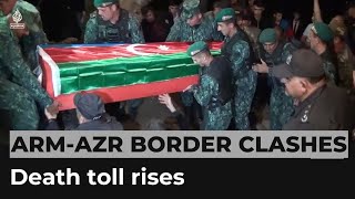 Death toll in AzerbaijanArmenia border clashes rises [upl. by Ymrots]