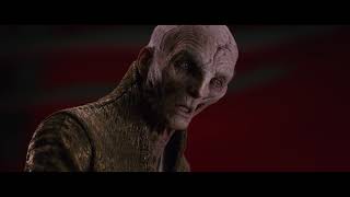 Star Wars The Last Jedi 2017 Snoke Confronts Kylo Ren Full HD 1080p [upl. by Ashling763]