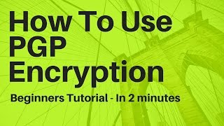 How To Use PGPGPG Encryption  In 2 minutes  PGP GPG Tutorial for Beginners [upl. by Ame917]