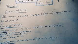 The concepts of Modern Physics by Arthur Beiser RELATIVITY frame of reference Postulates [upl. by Crescen]