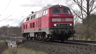 218 4703 als Lokzug in Bad Oldesloe nach Lübeck am 060316 [upl. by Neelahs921]