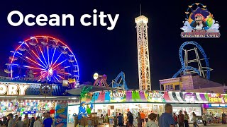 Ocean city NJ playland’s castaway cove at night [upl. by Drape]