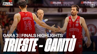 Gara 3 Pallacanestro Trieste  Acqua SBernardo Cantù  Finali Playoff 2024 Serie A2  highlights [upl. by Delmer]