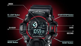 HALA 6 Months Warranty Wrist Men Watch Ultra Watch with Alarm amp Water Resist Digital Watch unboxing [upl. by Arathorn]