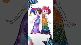 Pomni and Lolilalu 🌈 vs 🌌 Dress Battle 👗 DIY fashion creative [upl. by Jacquelynn]