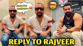 Ajaz Khan Reply 🤯🔥 to Rajveer Fitness 😱 Ajaz Khan vs Rajveer Shishodia Controversy 😡 [upl. by Idroj677]